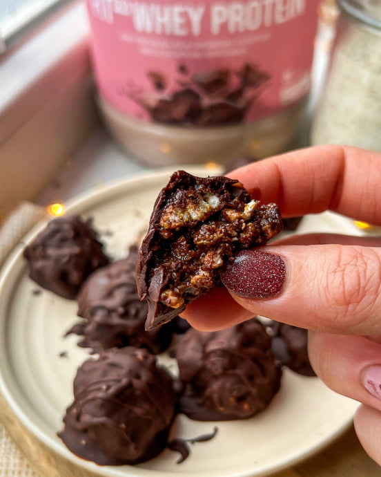 Gezonde Eiwitrijke Chocolade Truffels