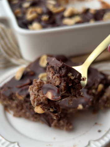 Snickers Baked Oats